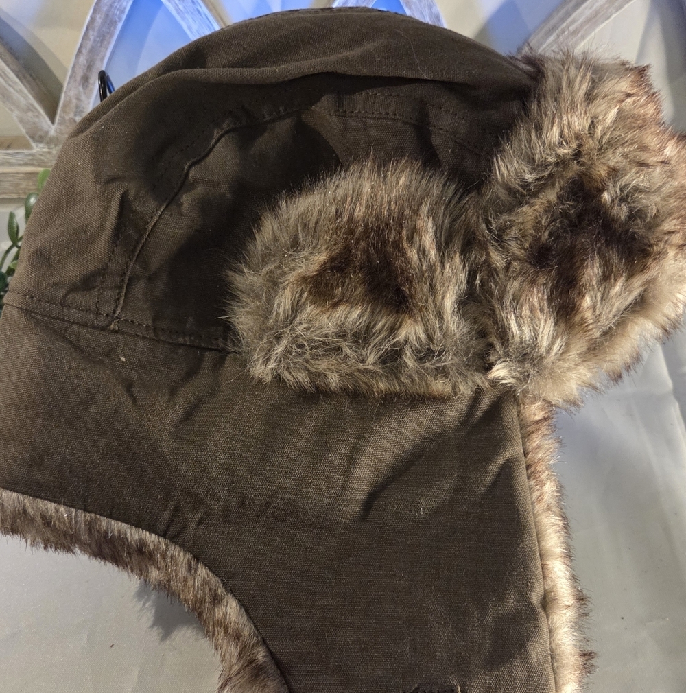 Trapper Hat Faux Fur Lined ❄️ Cozy Winter Ear Flap Aviator Style NWT